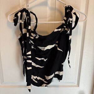 Black and White Women's Top